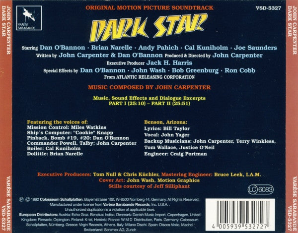 John Carpenter - Dark Star (Original Motion Picture Soundtrack)