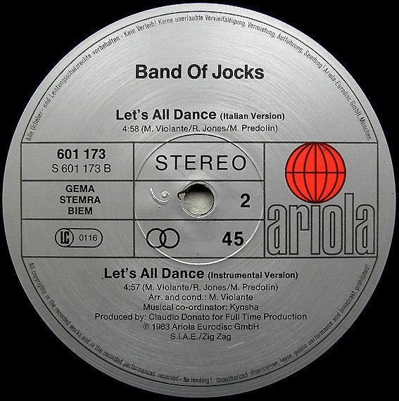 Band Of Jocks - Let's All Dance
