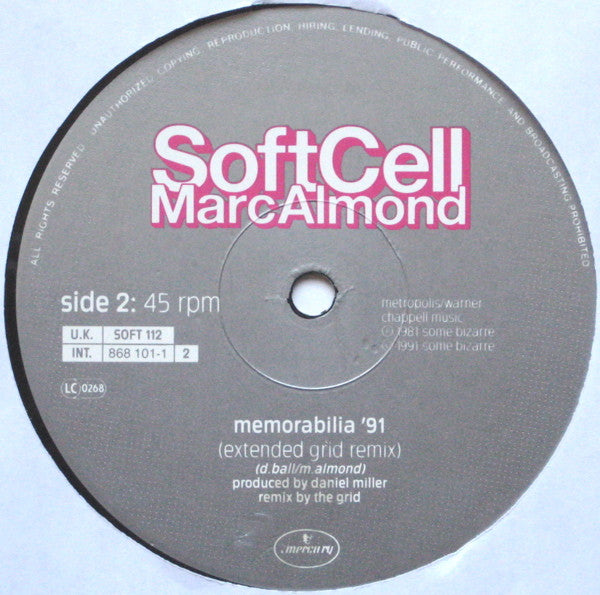 Soft Cell, Marc Almond - Say Hello Wave Goodbye '91