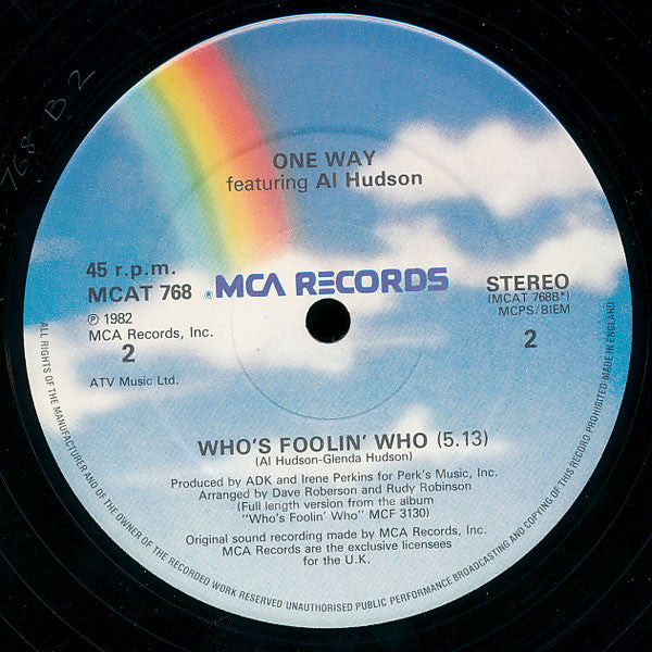 One Way Featuring Al Hudson - Cutie Pie / Who's Foolin' Who