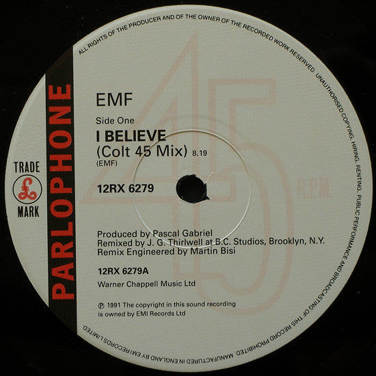 EMF - I Believe (Remixed By J.G. Thirlwell)