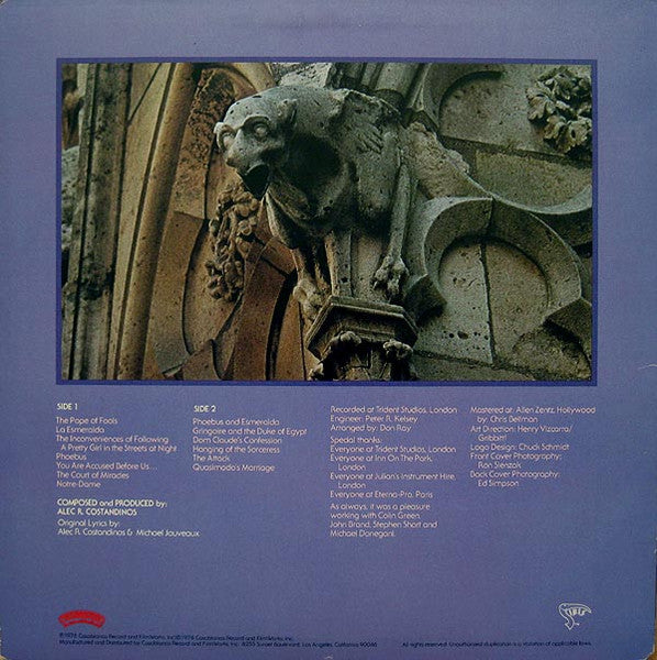 Alec R. Costandinos And The Syncophonic Orchestra - The Hunchback Of Notre Dame