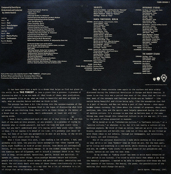 David Byrne - The Forest