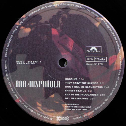 Phillip Boa & The Voodooclub - Hispañola