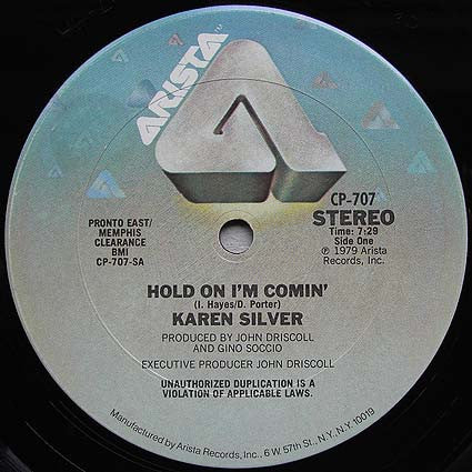 Karen Silver - Hold On I'm Comin'