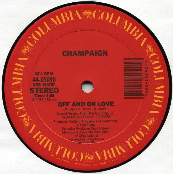 Champaign - Off And On Love (12" Dance Version)