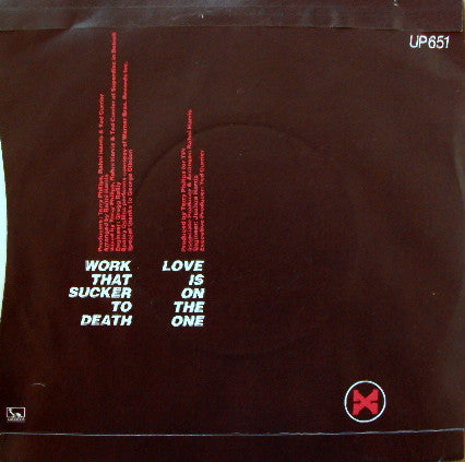 Xavier (2) Featuring George Clinton & Bootsy Collins - Work That Sucker To Death / Love Is On The One
