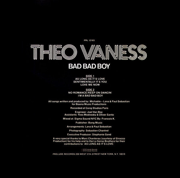 Theo Vaness - Bad Bad Boy