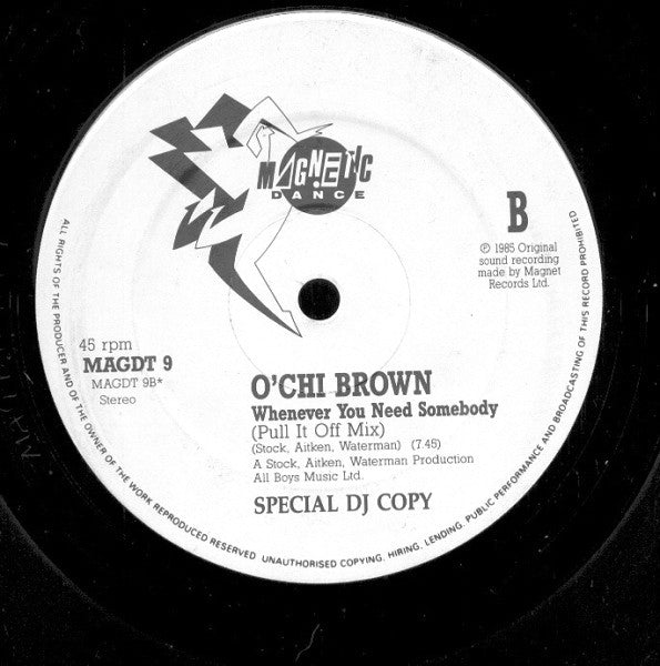 O'Chi Brown - Whenever You Need Somebody