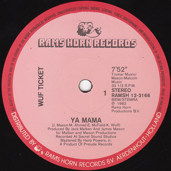 Wuf Ticket - Ya Mama