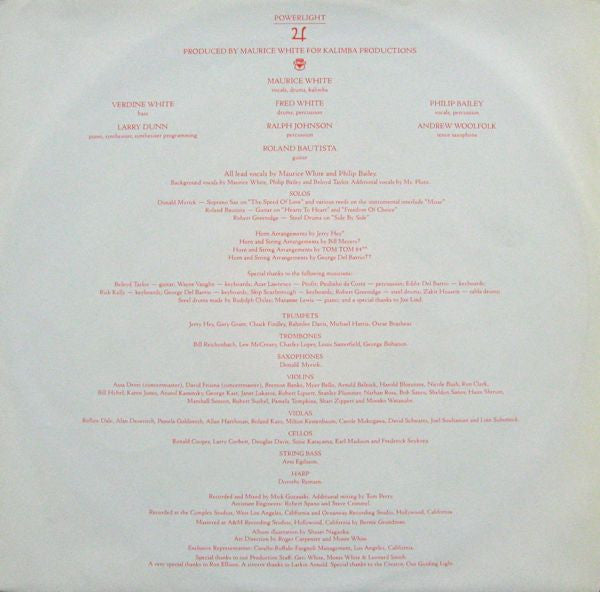 Earth, Wind & Fire - Powerlight