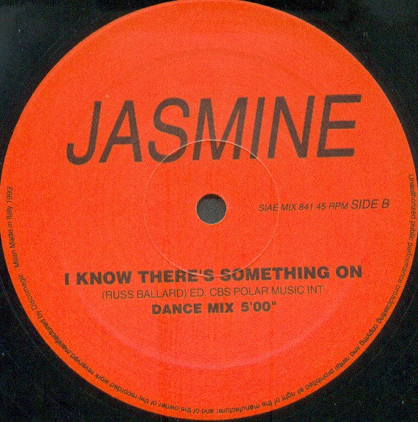 Jasmine (2) - I Know There's Something On