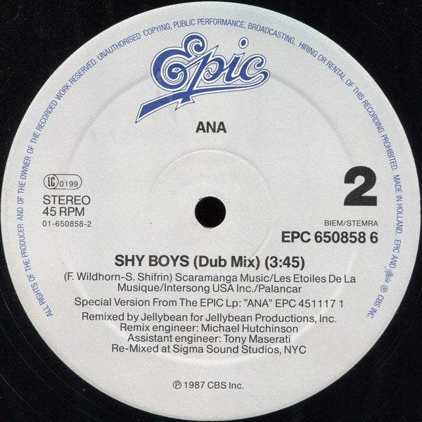 Ana - Shy Boys