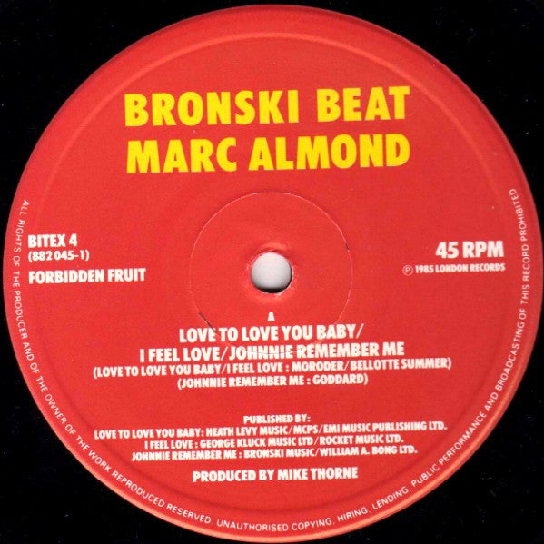 Bronski Beat, Marc Almond - I Feel Love