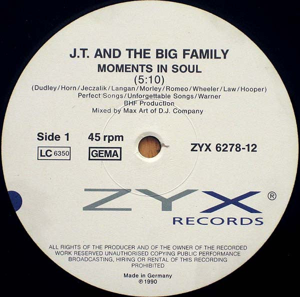 J.T. And The Big Family - Moments In Soul