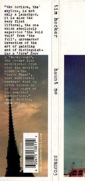 Tim Hecker - Haunt Me, Haunt Me Do It Again