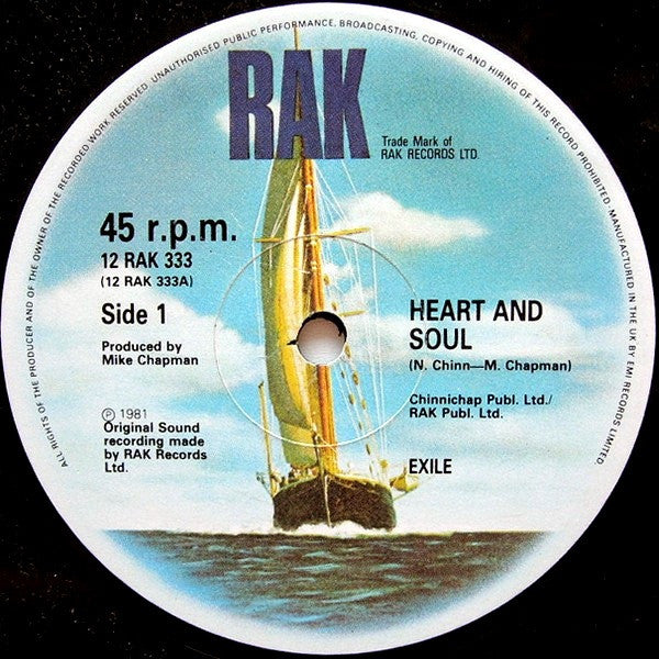 Exile (7) - Heart And Soul / Your Love Is Everything