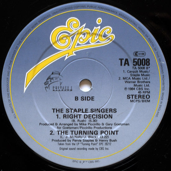The Staple Singers - This Is Our Night