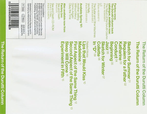 The Durutti Column - The Return Of The Durutti Column