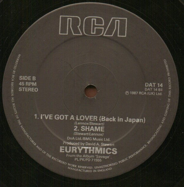 Eurythmics - Shame