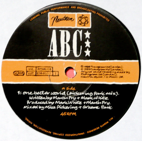 ABC - One Better World (Pickering Park Mix)
