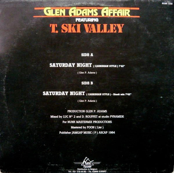 Glen Adams Affair Featuring T-Ski Valley - Saturday Night