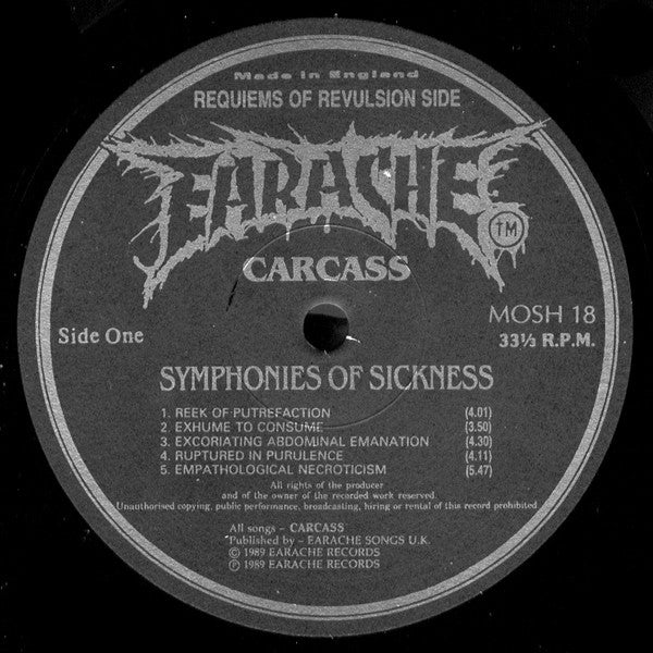 Carcass - Symphonies Of Sickness