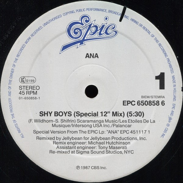 Ana - Shy Boys