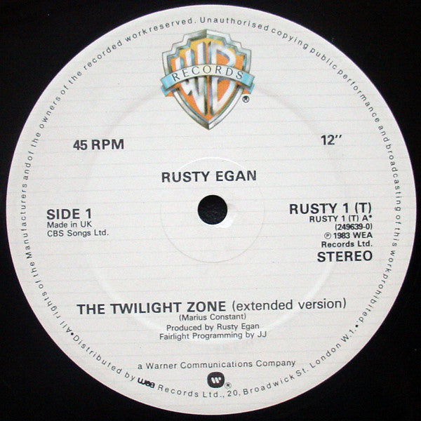 Rusty Egan - The Twilight Zone