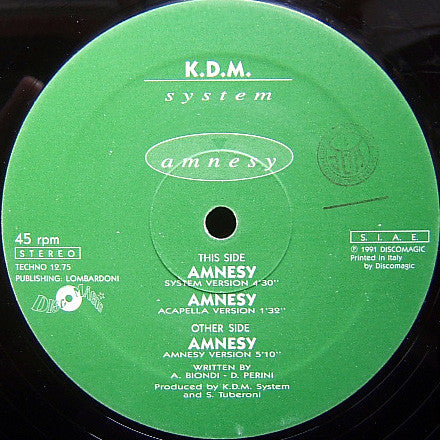 K.D.M. System - Amnesy