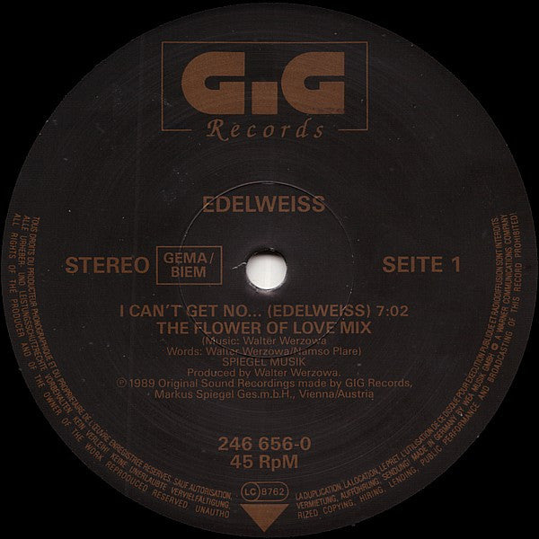 Edelweiss - I Can't Get No... (Edelweiss) (The Flower Of Love Mix)