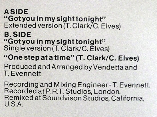Vendetta (7) - Got You In My Sight Tonight