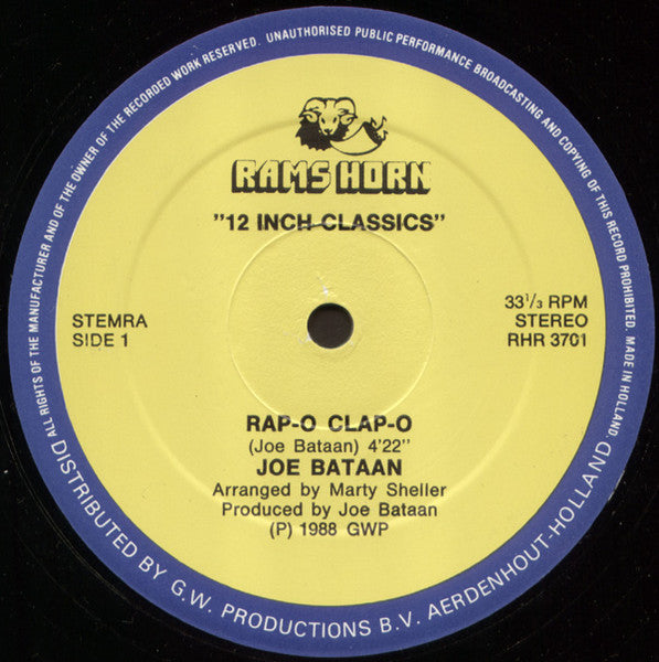 Joe Bataan - Rap-O Clap-O