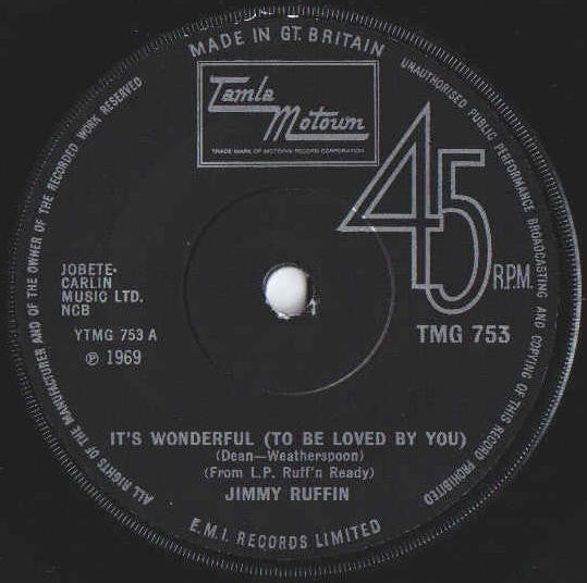 Jimmy Ruffin - It's Wonderful (To Be Loved By You)