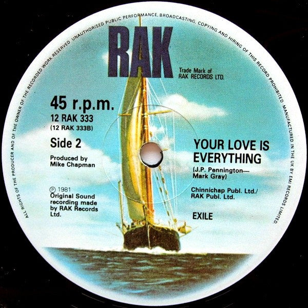 Exile (7) - Heart And Soul / Your Love Is Everything