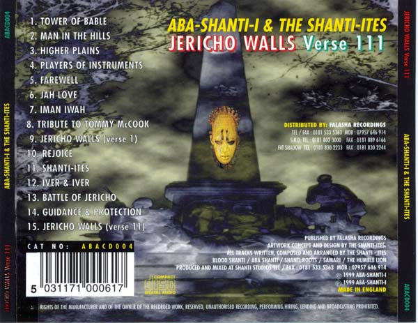 Aba-Shanti-I And The Shanti-Ites - Jericho Walls Verse III