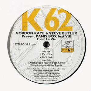 Gordon Kaye & Steve Butler Present Panis Box Featuring Vie - C'est La Vie