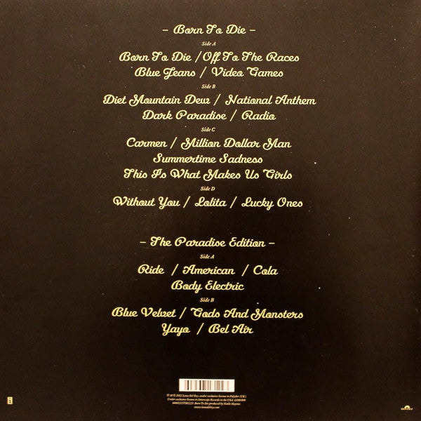 Lana Del Rey - Born To Die (The Paradise Edition)