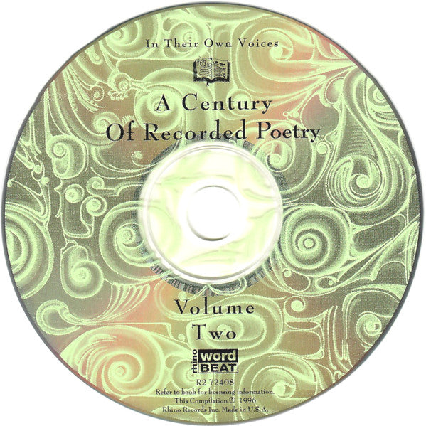 Various - In Their Own Voices (A Century Of Recorded Poetry)