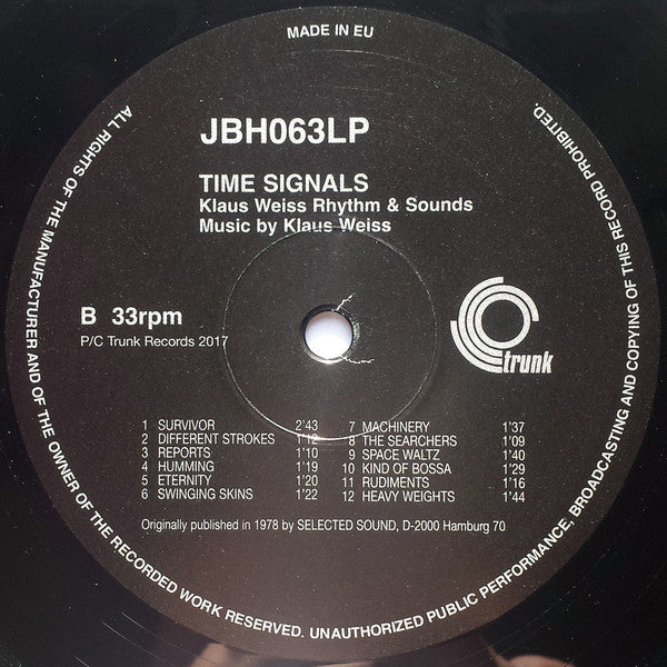 Klaus Weiss Rhythm & Sounds - Time Signals