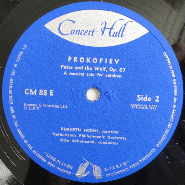 Sergei Prokofiev - Kenneth Horne, Otto Ackermann, Nederlands Philharmonisch Orkest - Peter And The Wolf, Op. 67 - A Musical Tale For Children