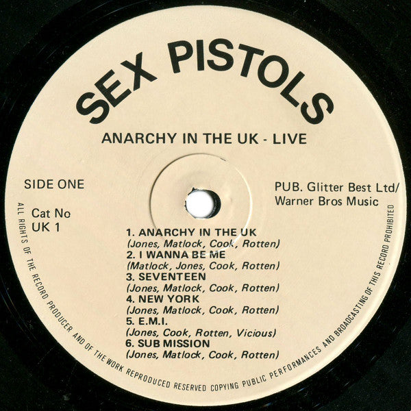 Sex Pistols - Anarchy In The UK - Live