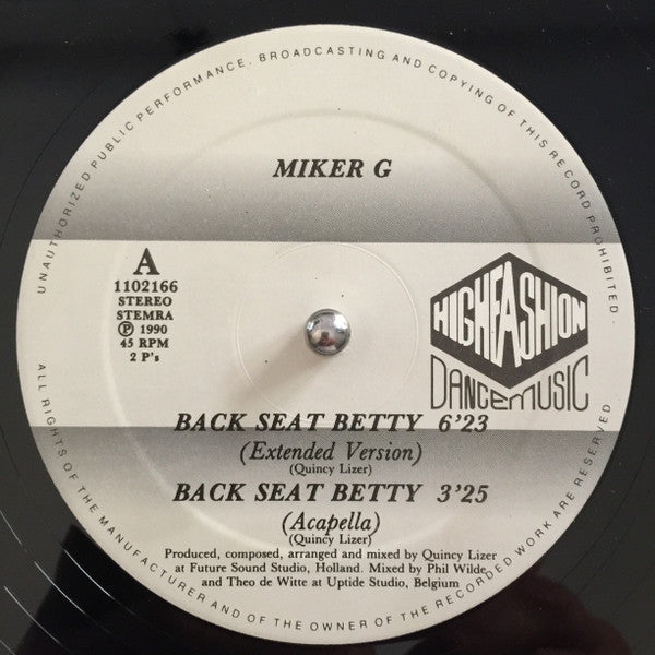 MC Miker G - Backseat Betty
