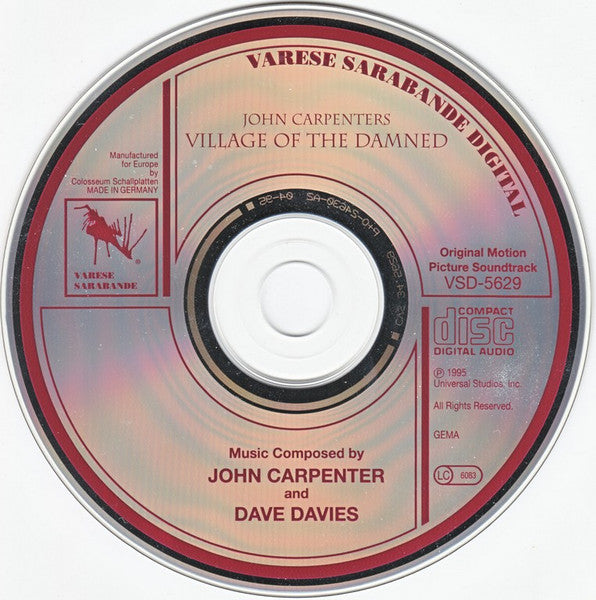 John Carpenter - Village Of The Damned (Original Motion Picture Soundtrack)