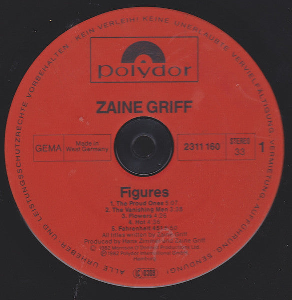 Zaine Griff - Figures