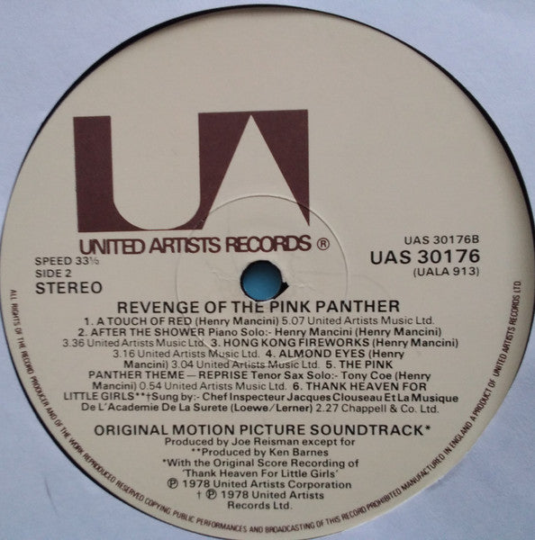 Henry Mancini - Revenge Of The Pink Panther (Original Motion Picture Soundtrack)