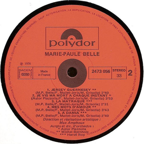 Marie-Paule Belle - Marie-Paule Belle