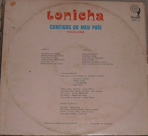 Tonicha - Cantigas Do Meu País - Folclore