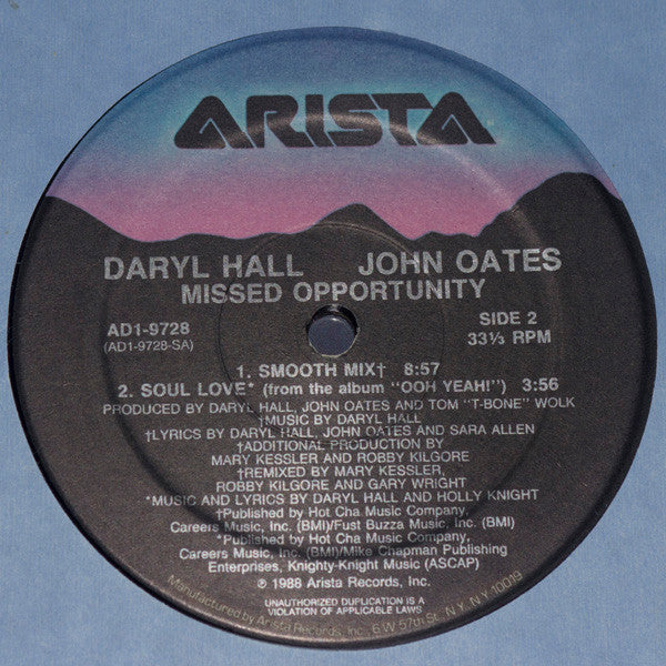 Daryl Hall & John Oates - Missed Opportunity