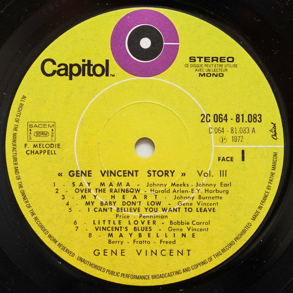 Gene Vincent - Gene Vincent Story Vol. 3
